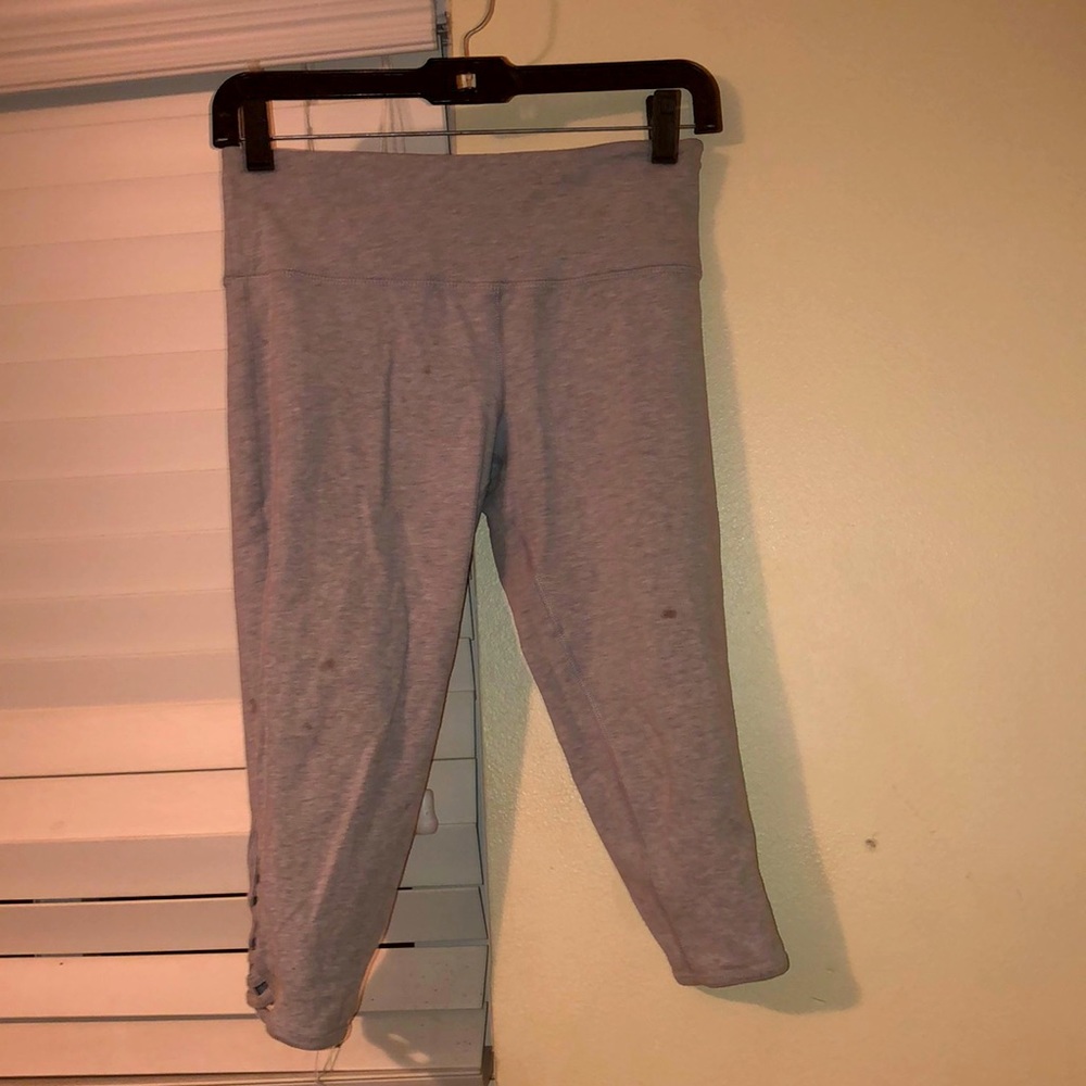 grey knee length biker shorts